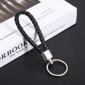 MD-C1198 Gantungan Kunci Kulit Braided Kepang Aksesoris Mobil Motor Tas Wanita / Keychain Tali