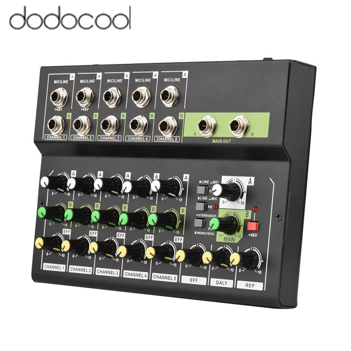 dodocool 10Channel Mixing Console Digital Audio Mixer Stereo Mic/Line