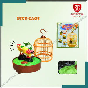 Wisdom bird cage mainan burung dalam sangkar ada lampu dan suara