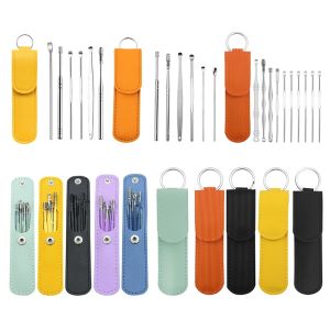 6pcs Ear Wax Remover Ear Cleaning Kit Earpick Ear Cleaner Spoon Tool for Baby Adults Ear Care Set