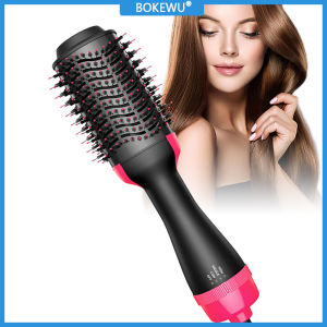 BOKEWU 1000W Hair Dryer Hot Air Brush Styler Volumizer Hair Straightener Curler Comb Roller One Step Electric Ion Hair Brush