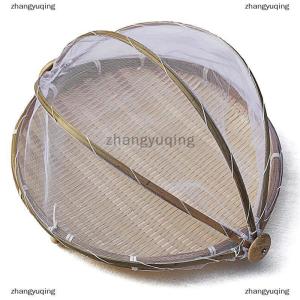 [COD] zhangyuqing Food Net Cover Storage Basket Hand-Woven Tent Basket Tray Fruit Vegetable Bread Basket Simple Atmosphere Picnic Mesh Basket
