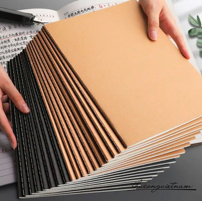 Tập Bìa Kraft trơn- Đen Trơn size  A4/A5 - 72 Trang (36 tờ). BÌA CARTOON LẠNH SIZE A4 ĐỘ DÀY ĐA DẠNG -  1.2MM
