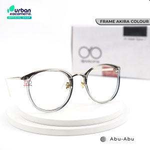 Djava x Urban - Frame Akira - Kacamata Bulat Semi Cat Eye Titanium Lebar