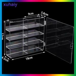 xuhaiy Xe ô tô Diecast lưu trữ Acrylic chống bụi hộp 1:64 cho bánh xe nóng trong suốt hộp hiển thị Xe mô hình đồ chơi tủ giá