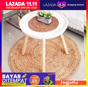 RUG KARPET ANYAMAN ENCENG GONDOK PREMIUN 120CM GROSIR