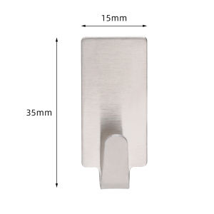 5/10pcs Stainless Steel Metal Wall Hanging Storage Hooks Nail-Free No trace Space Saving
