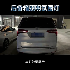 Weather Resistant Automotive Trunk Lighting System Adjustable LED Strips Car Interior Ambient Lighting for Vehicle