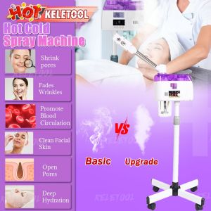Hot Cold Spray Machine Facial Steamer Beauty Spray Home Spa Ozone Steaming Ion Sparyer Skin Moisturizing Absorption