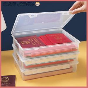 CISWGE Nhựa tập tin lưu trữ hộp tổ chức trong suốt vuông lưu trữ hộp A4 tổ chức hộp máy tính để bàn chống bụi lưu trữ hộp