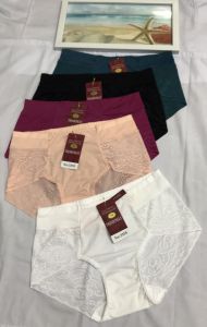 Quần Lót Nữ Thun Lạnh Phối Voan Ép THỊNH PHÁT 3255 Size (55-65Kg) Quần Chip Nữ Lưng Cao ôm bụng nhẹ chất thun co dãn thoải mái mềm mịn thoáng mát