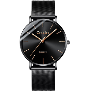 Đồng Hồ Nam CRNAIRA CR0788 Mặt Siêu Mỏng Doanh Nhân chống nước 3ATM Dây Thép Mành Cao Cấp