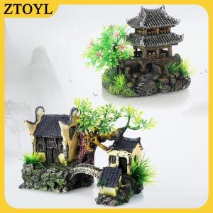 ZTOYL  Mô phỏng trang trí bể cá trang trí nhựa trang trí bể cá cảnh quan mô hình nhà Bể cá trang trí bể cá