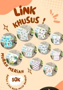 Atasan Baju Bayi Laki-laki Dan Perempuan Estimasi Usia 6 Bulan-2 Tahun Sale 50.000 Dapat 2 Pcs Atasan