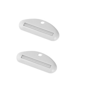 FOUNDTWO 2pcs Plastic Toothpaste Squeezer Squeezed Manual Toothpaste Tube Clip Simple No Waste Facial Cleanser Dispenser Bathroom