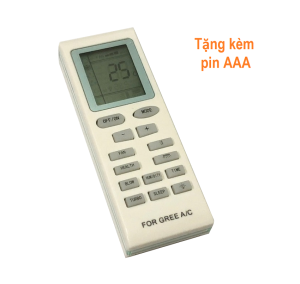 Remote Dùng Cho Máy Lạnh Gree Điều Khiển Điều Hòa YB1FA Kèm Pin AAA