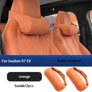 dncnf For BYD Sea Lion 7 EV Suede Headrest Lumbar Pillow Neck Protection Headrest Lumbar Support Car Interior Seats Accessories 9Y3K6