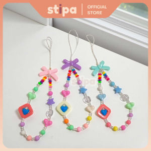 STIPA Gantungan HP Mote Love Hati Ganci Kunci Karakter Tas Motor Charm Souvenir Cute Colorful Heart Keychain LZ