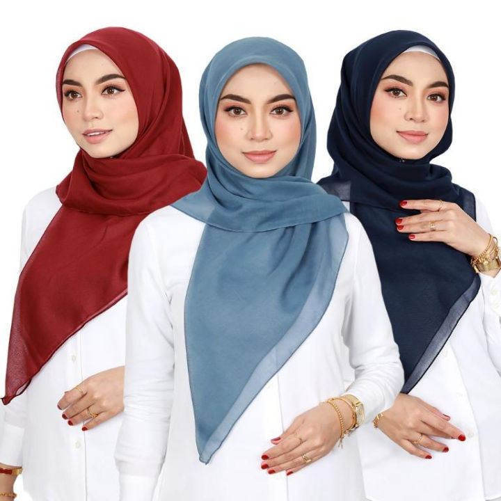 [HOT SELLING NO.1 ] (MURAH) Bawal Tudung Cotton Voile Bidang 45 / Bawal cotton / Tudung Bawal / Tudung Murah
