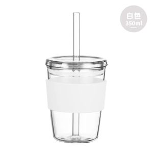 350ml Tritan Water Mug with Cup Sleeve and Straw for Women Student Children Party Drinkware Single-Layer Plastic Coffee Cup2026