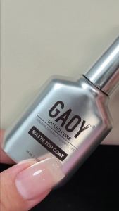 GAOY Matte Gel Coat 16ml Powder-Resist Matte Finish for Detail Chrome Powder Painting Long Lasting UV Gel Nail Art DIY