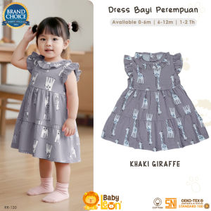 BABY LEON Dress Bayi Perempuan Baju Bayi Perempuan Baju Anak Perempuan Dress Anak Perempuan RR-120