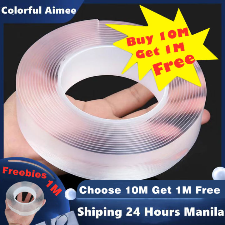 Nano Double Sided Tape 1M/3M/5M Strong Viscosity Waterproof Reusable