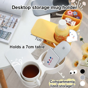 Desk Cup Holder Table Organizer Shelf Mug Cup Holder Desk Organizer Storage Rack Anti Spill Desk Cup Holder Punch-Free