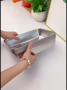 5pc Stainless Steel Food Storage Containers Set - Leak-Proof Lids Dishwasher Safe for Sandwich/Fruits/Home/Party2026