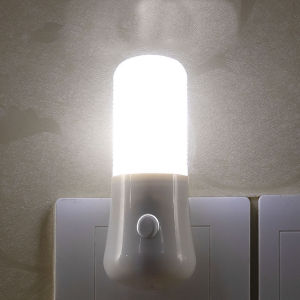Slamp LED Night Lights Indoor Lighting 3W Night Lamp Energy Saving 110-220V Bedside Light Plug-in Warm/White Light Night Light with Button Switch for Bedroom 、Living Room、Study、Bathroom