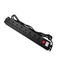 8 Slots Universal Plastic Rack Mount PDU Power Distribution Unit Power Distributing Unit for Data Cabinet Rack Power Slot. 