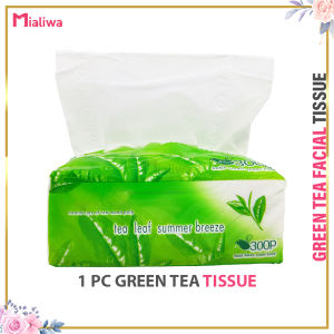 Green Tea Facial Tissue Paper Towel Natural Organic Interfolded Soothing Hypoallergenic Unscented Fragrance-Free Eco-Friendly Tissues Gentle Hydrating Convenient Tissue Pouch For Nose Blowing Facial Cleansing Spills Stains Toilet Paper Crafting Pet Care