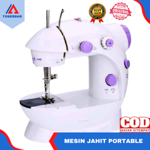 Mesin Jahit Mini Portable SM-202 / Mesin Jahit Portable / Mesin Jahit Batre Cas / Mesin Jahit Otomatis / Alat Jahit Bisa COD
