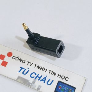 Đầu đổi âm thanh Optical Audio / Chuẩn 3.5 ly Mini Toslink ra Toslink (Gốc vuông)