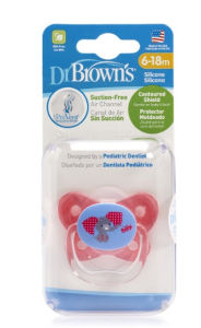 [ PV21307 ] Ty ngậm đơn Prevent chỉnh nha chống vẩu Dr.Browns ( 6-18m )