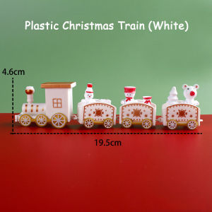 New Year Christmas Train for Home Xmas Decorations with Santa Kids Toys Ornament  Xmas Gifts