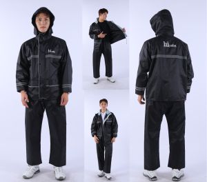 Jas Hujan Setelan Hivaba Bahan Sama Dengan Axio 882 Tebal 2Lapis/Mantel Mantol Ujan Raincoat Uniseks