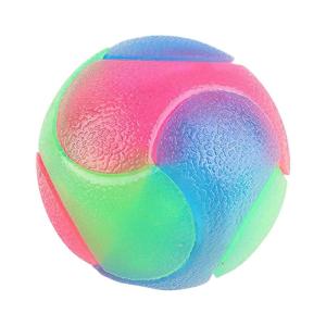 Glowing Ball Toy Rubber Bouncing Ball with LED Flashing Light For Energetic Dog And Cats Indoor Outdoor Entertainment