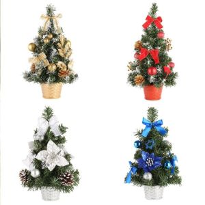 OUREAL Mini Cây thông Noel 4 màu 20cm Đồ trang trí phòng ngủ phòng tiệc tại nhà. Cây thông Noel nhân tạo.