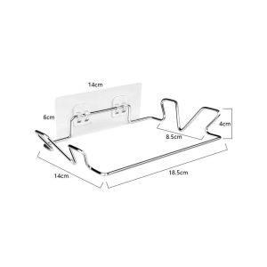 Cabinet Door Garbage Bag Rack Stainless Steel Garbage Storage Holder for Kitchen Bathroom Towel Hanger  ﻿