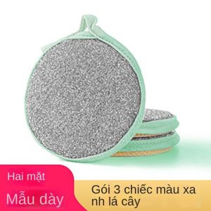 Miếng rửa chén HÌNH TRÒN 2 MẶT nhám và xốp rửa chén xoong nồi nhanh chống -LUMBL