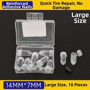 MARBLEX 10/20/60pcs 2Sizes Car Vacuum Tyre Repair Neil Black Rubber Repair Tool Set Glue High Quality Scooter Rubber Tire Puncture Car Truck Motorcycle