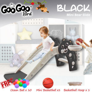GooGoo Bird Mini Bear Children Slide Playground Indoor Home DIY Kids Slide Toys With Safety Guard Fence For Kids Papan Gelongsor