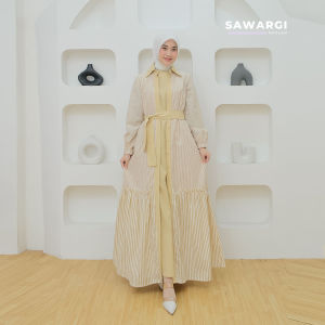Aisyah Series Dress Gamis Wanita Salur Katun Dealova