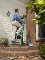 Louisville Fiberglass Step Ladder 7FT (7 Steps) Green FS4007. 