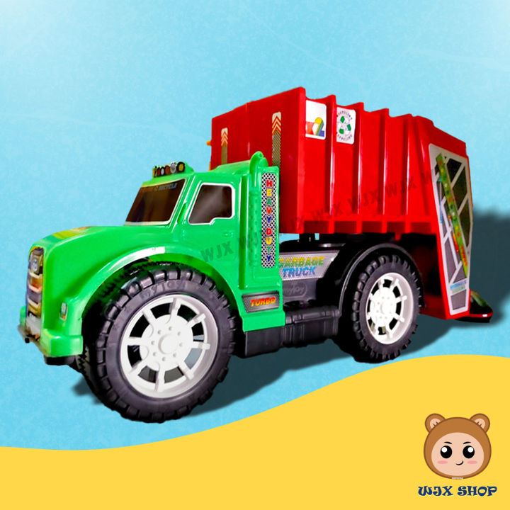 WJX RANDOM Large Garbage Lorry Truck Kids Children Push & Pull City ...