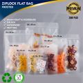 [10 Pcs] Plastik Klip Buram Flat I Sachet Buram Pouch I Plastik Ziplock I Kemasan Makanan  I Kemasan Aksesoris I Kemasan Sparepart. 