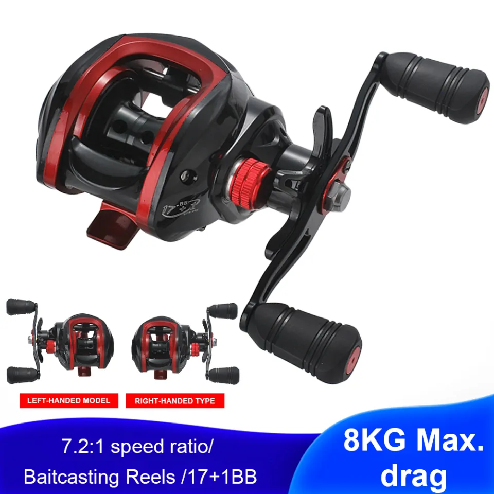 DAIWA Baitcasting Reel Magnetic Brake System 8KG Max Drag 7.2:1 Speed Ratio  Plastic Spool Fishing Reel For Outdoor Fishing