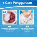 Wiselie Pembersih Bantal dan Mukenah Cloth Stain Remover Pembersih Penghilang Noda Pakaian Efektif Mengangkat Kotoran Membandel Pencerah Warna Pakaian Menjaga Kain Tetap Lembut dan Nyaman Aman untuk Semua Jenis Kain Mengembalikan Keindahan Warna Asli. 