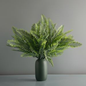 Artificial Shrubs Bushes Fake Outdoor UV Resistant Plants Flowers for Indoor Outside Hanging Planter Home Office Wedding Farmhouse Decor